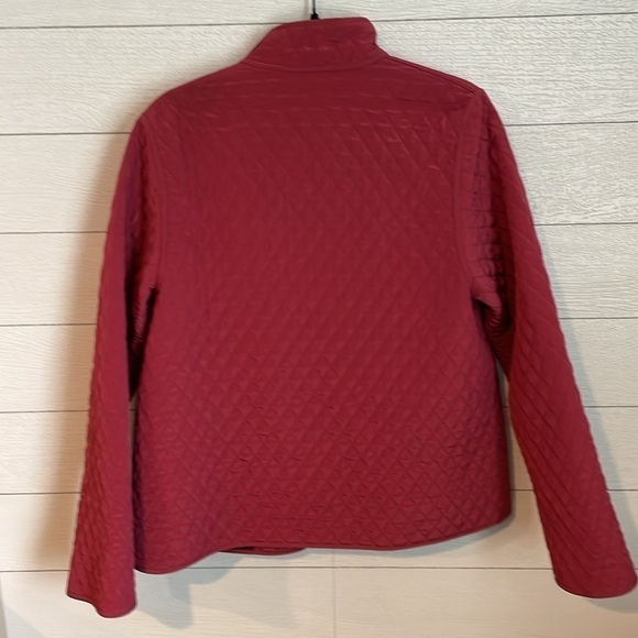 J. McLaughlin Women's Mauve Quilted Fleece Lined Full Zip Jacket Size Medium - Picture 10 of 14